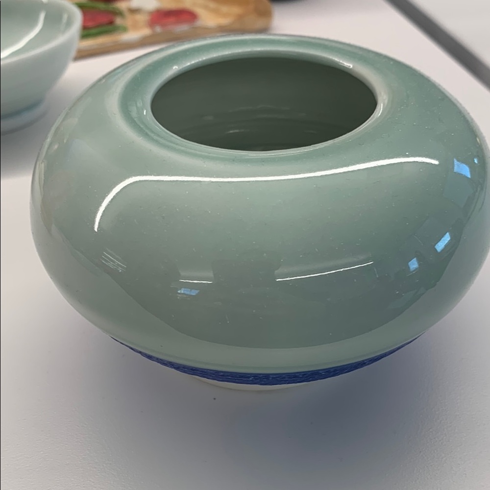 Elegant Green Ceramic Vase